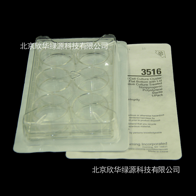 PLATE,6WL,TCT,PS,W/LID,S,IND,6孔细胞标准培养板 TC表面 单独或单个成套包装
