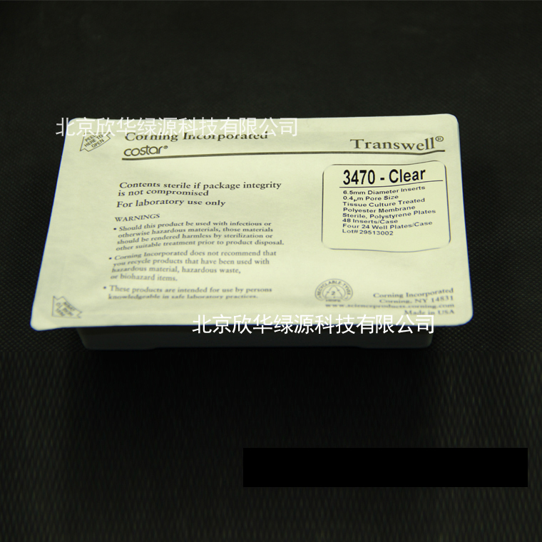 Transwell-膜嵌套，透明，6.5mm膜直径，0.4um孔径PE（聚酯）膜，灭菌，12个/包，4包/箱