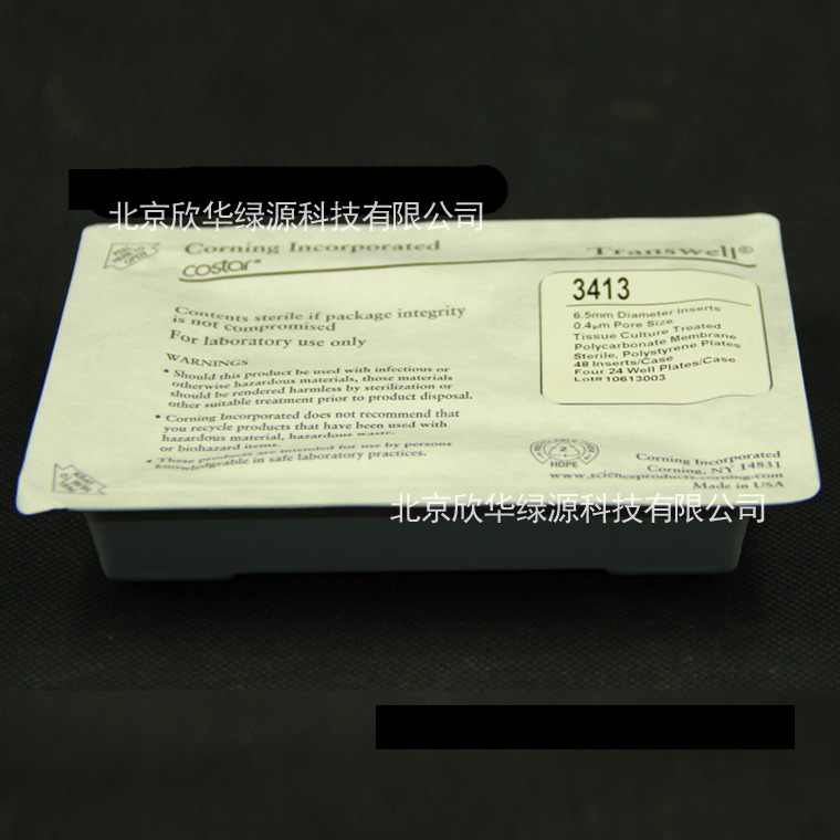 Transwell-膜嵌套，6.5mm膜直径，0.4um，PC（聚碳酸酯）膜，灭菌，12个/包，4包/箱