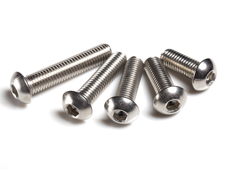 m5/304不锈钢盘头内六角螺丝/304不锈钢圆头内六角螺栓/螺钉