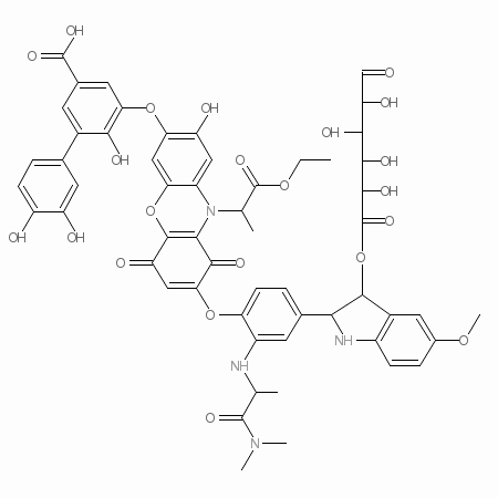 黄腐酸分子结构图片