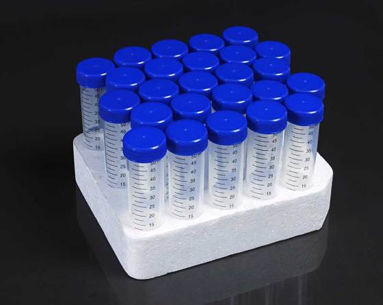 50ml尖底透明 带刻度螺纹盖离心管 50支/包 5包/盒 现货