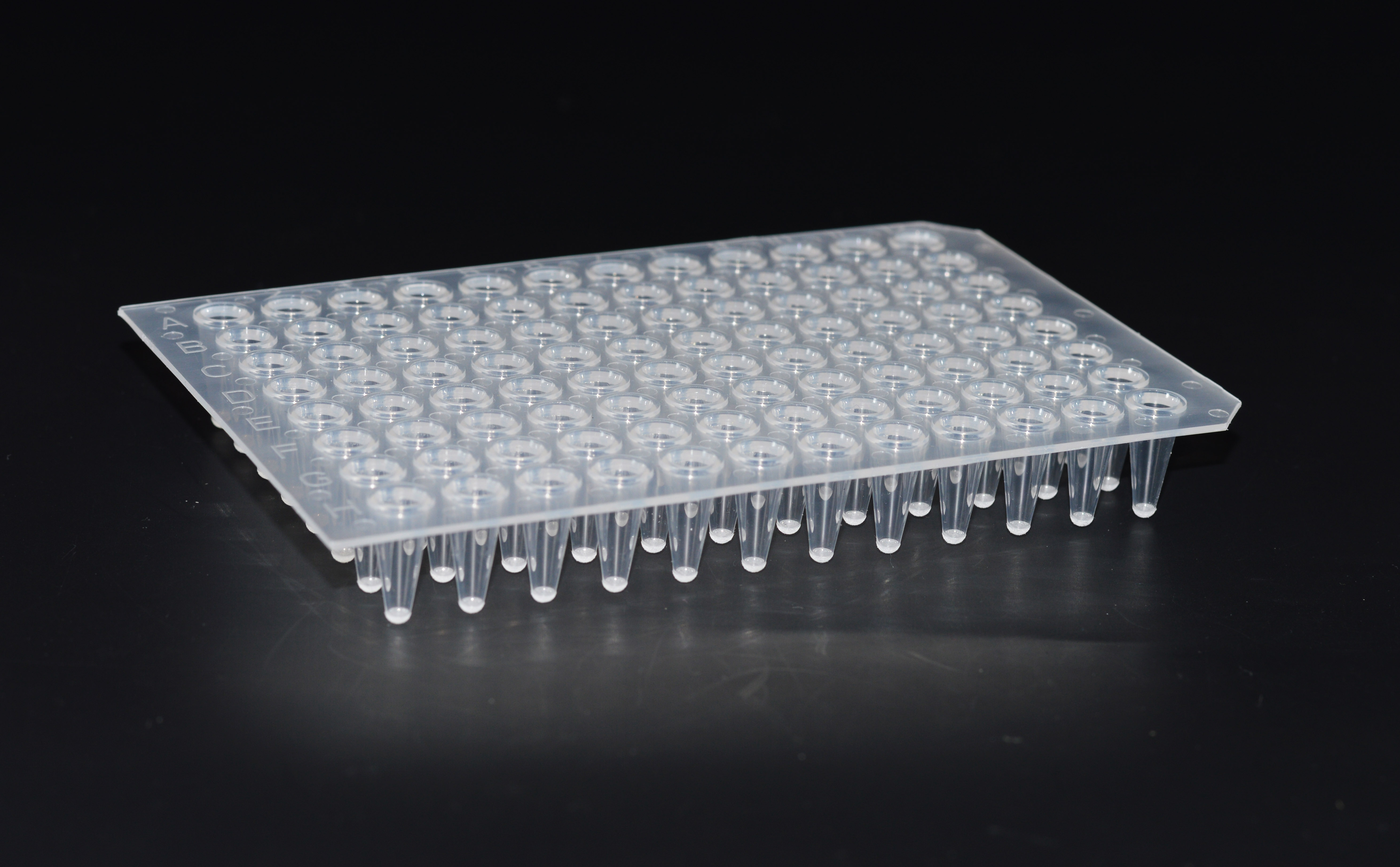 96孔荧光定量pcr板,200 μl磨砂,半裙边,单切角(a12)