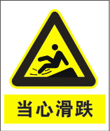当心滑跌(标牌)