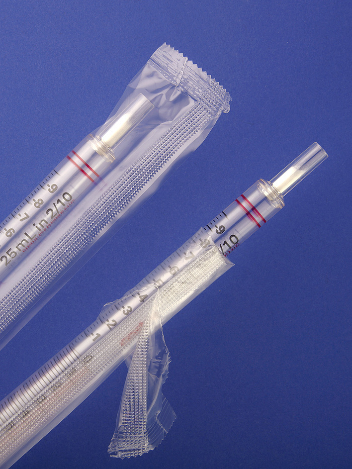 5ml移液管,灭菌,独立包装,纸质/塑料包装,50个/包,4包/箱