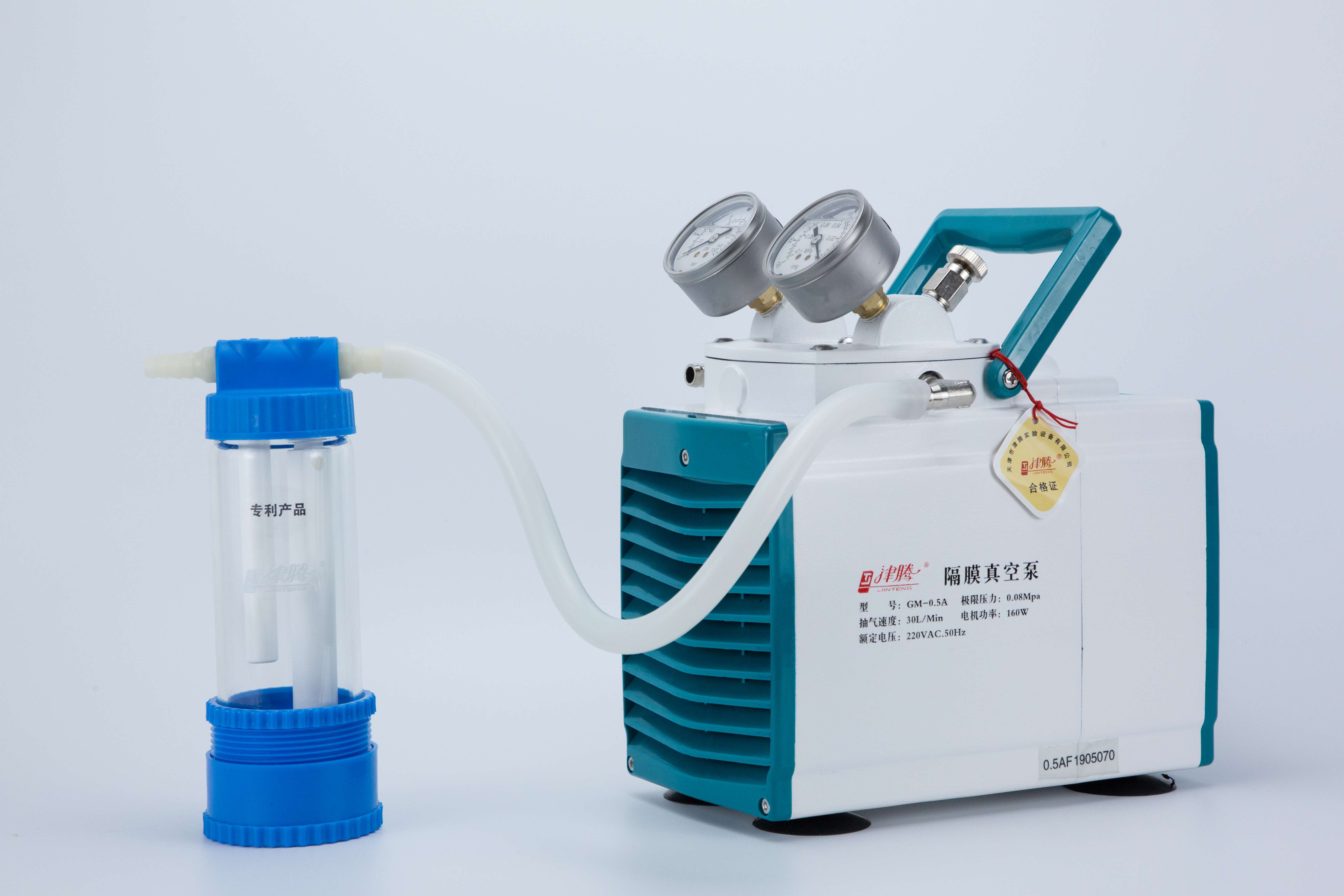 jtvp0109 隔膜真空泵(含截流瓶) 津腾 gm— 0.5a(防腐)