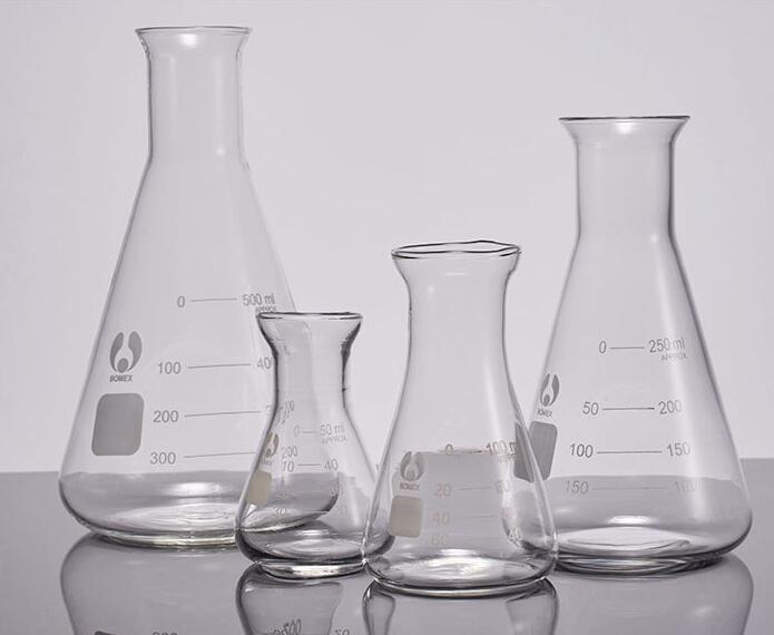 正品 博美北玻bomex三角烧瓶 广口锥形瓶 高硼硅烧瓶耐高温防爆(广口)