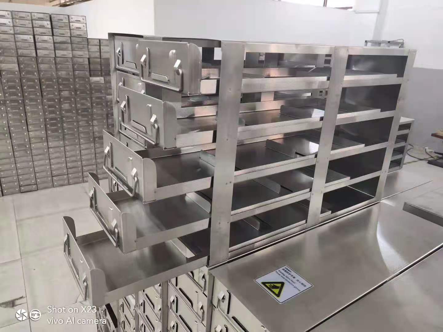 抽屉式冻存架 不锈钢冻存管架 超低温冰箱架