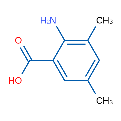 二甲基-2-氨基苯甲酸,产品英文名:2-amino-3,5-dimethylbenzoic acid