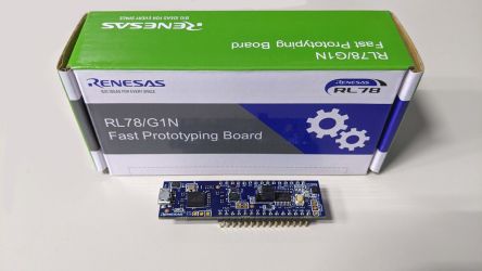 2104911  Renesas Electronics 瑞萨 原型板, RL78/G1N Fast Prototyping Board, RL78 交流 / G1x 直流处理器系列 (RL78内核)