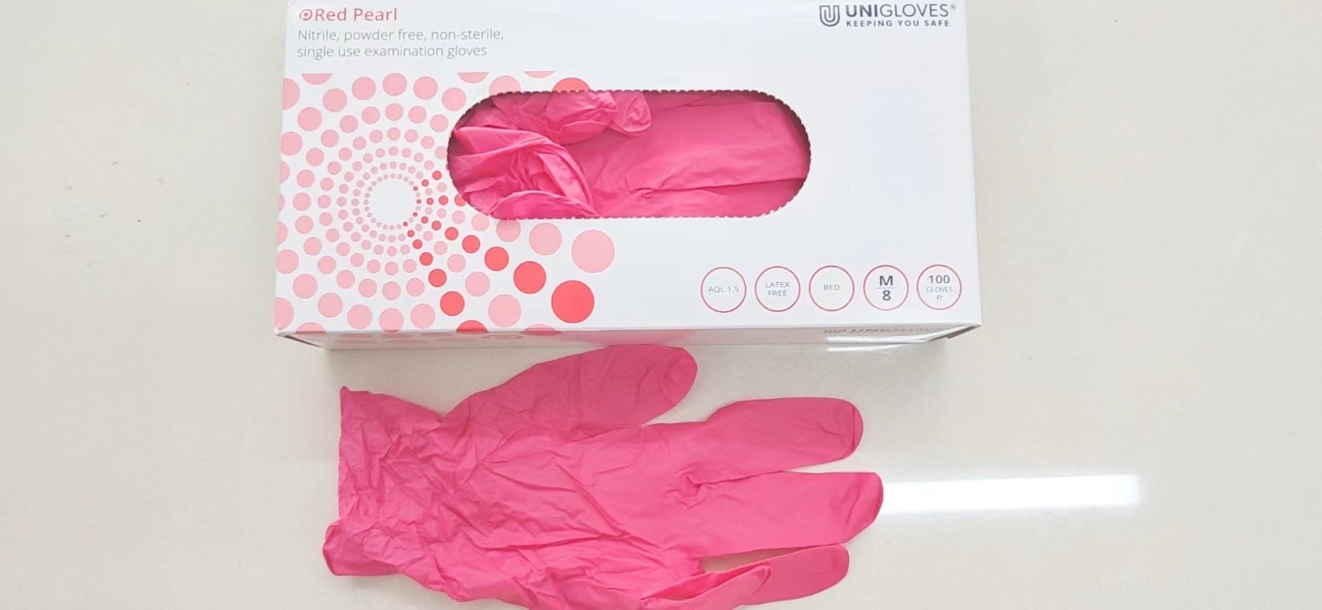 马来西亚丁腈无粉手套小号