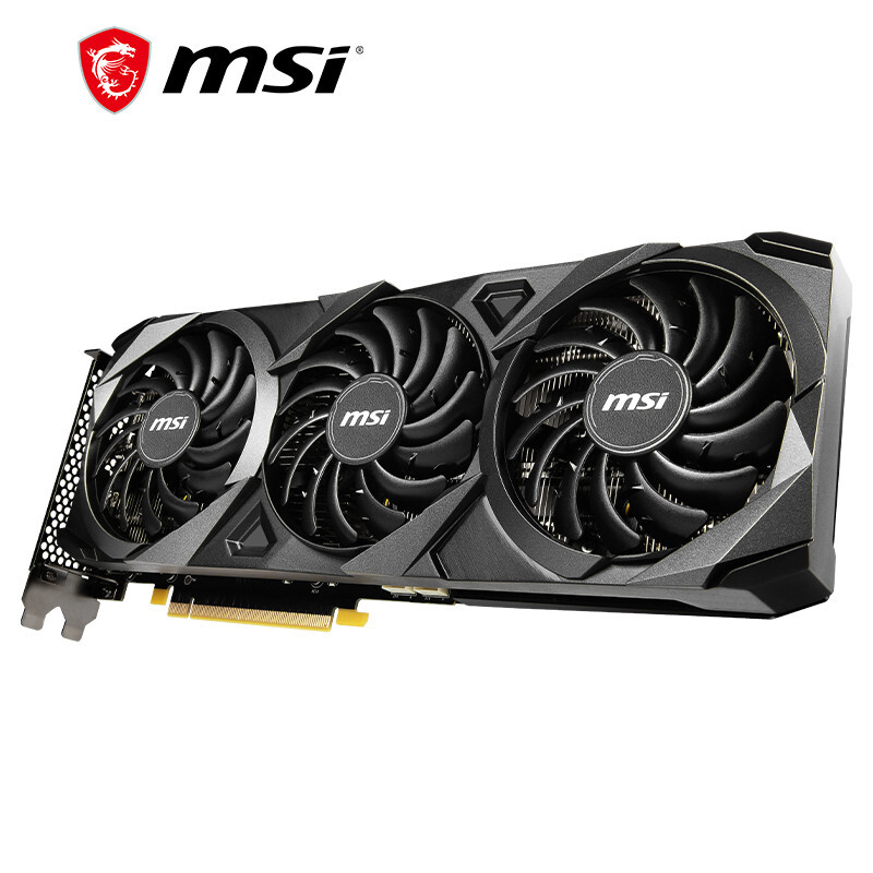 微星(msi)万图师 geforce rtx 3060 ventus 3x 12g oc 超频版 三风扇