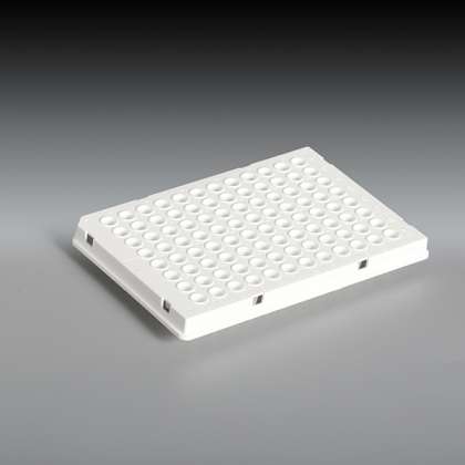 96孔板,宽半裙边,0.2ml,白色