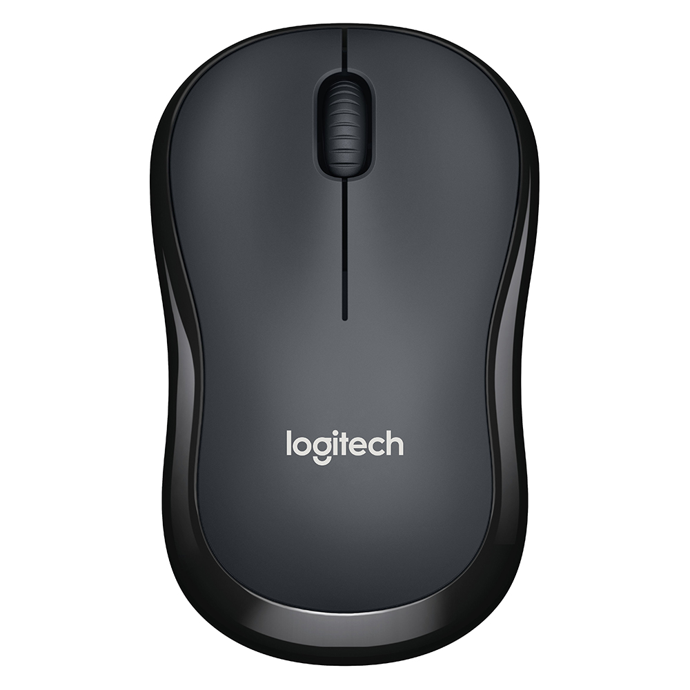 罗技（Logitech）M220 轻音鼠标 无线鼠标 办公鼠标 对称鼠标 带无线微型接收器 灰黑色