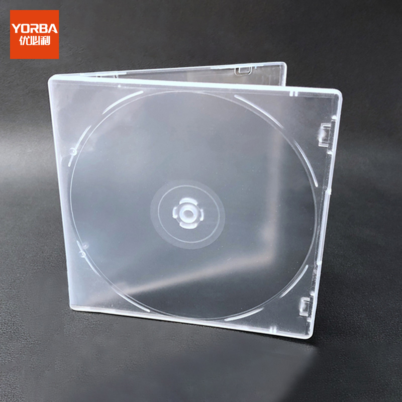优必利 方形光盘盒 刻录碟片收纳盒 透明塑料光盘袋 光盘套cd dvd光碟收纳盒子 可插封面 50个/包 9406