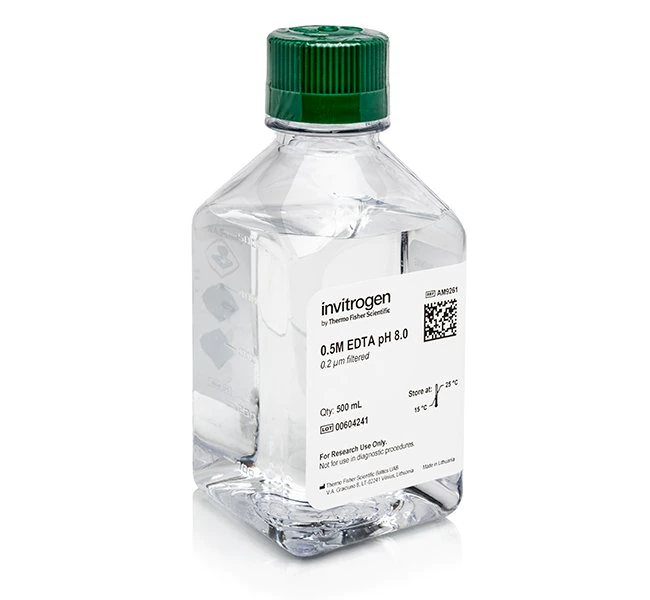 EDTA (0.5 M)，pH 8.0，无 RNase
