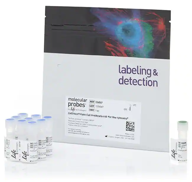 CellTrace Violet 细胞增殖试剂盒，用于流式细胞分析