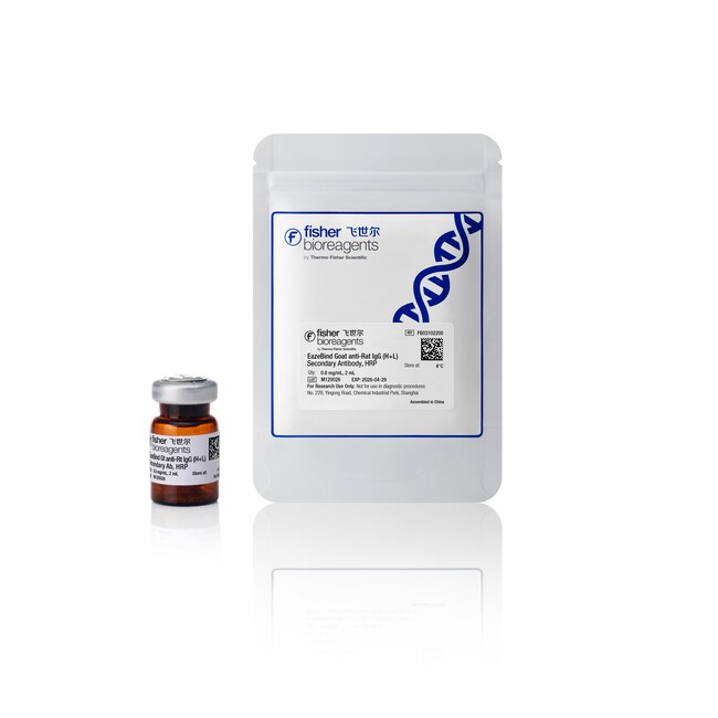 EazeBind 山羊抗大鼠  IgG (H+L) HRP 二抗, 0.8 mg/mL, 2 mL