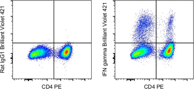 IFN gamma Monoclonal Antibody (XMG1.2), Brilliant Violet 421, eBioscience