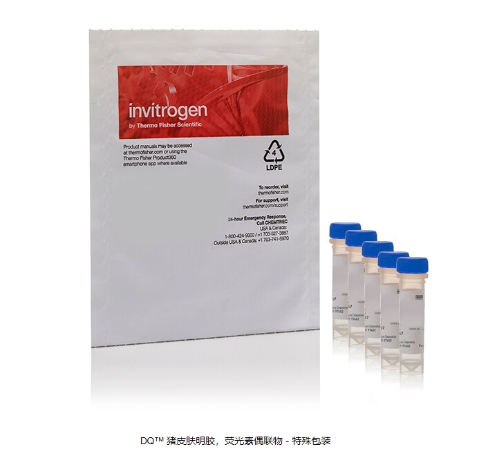 DQ™ 猪皮肤明胶，荧光素偶联物 - 特殊包装