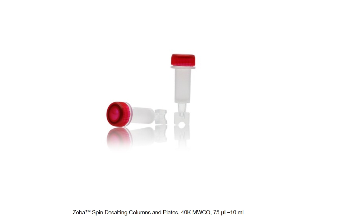 Zeba™ Spin Desalting Columns and Plates, 40K MWCO, 75 μL–10 mL