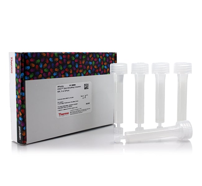 Zeba Spin Desalting Columns, 40K MWCO, 5 mL, 5 Columns
