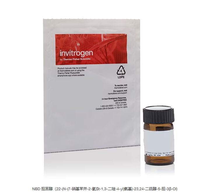 NBD 胆固醇（22-(N-(7-硝基苯并-2-氧杂-1,3-二唑-4-yl)氨基)-23,24-二硫醇-5-胆-3β-Ol)