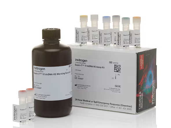 Quant-iT™ 1X dsDNA 定量试剂盒，高灵敏度 (HS) 和宽范围 (BR)