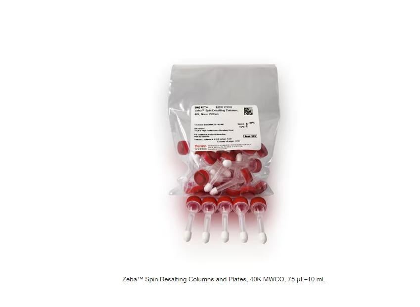 Zeba™ Spin Desalting Columns and Plates, 40K MWCO, 75 μL–10 mL