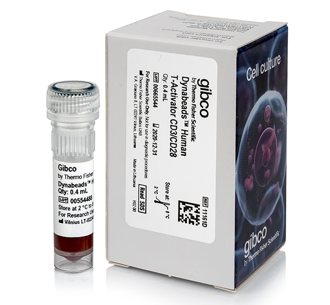 用于 T 细胞活化和扩增的 Dynabeads 人 T-Activator 活化剂 CD3/CD28, 0.4 mL