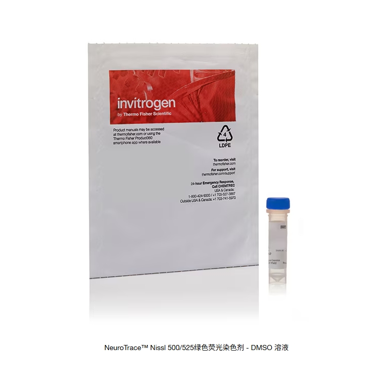 NeuroTrace™ Nissl 500/525绿色荧光染色剂 - DMSO 溶液